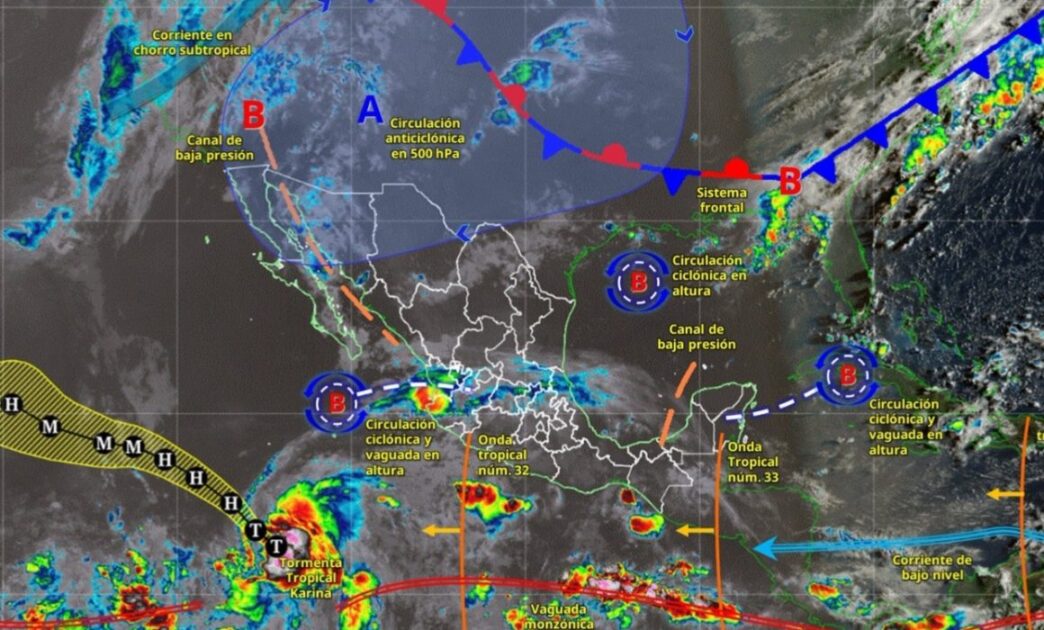 Pronostican lluvias intensas en Guerrero y centro de México