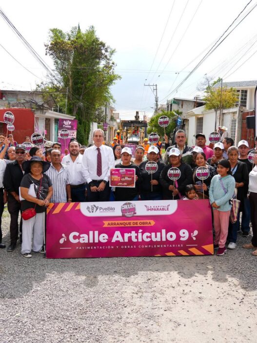 Pepe Chedraui inicia pavimentación en el sur de Puebla