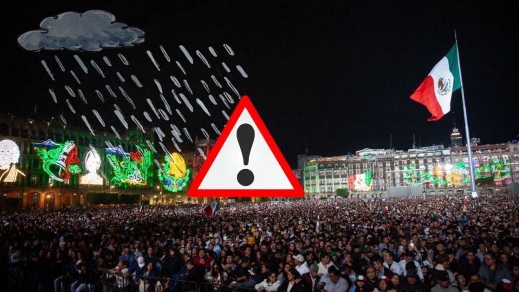 Lluvias y clima fresco para el Grito en el Zócalo CDMX