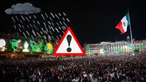 Lluvias y clima fresco para el Grito en el Zócalo CDMX
