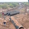 Inician trabajos de reparación en puente colapsado en Palomas