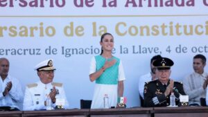 Sheinbaum conmemora 205 años de la Armada de México en Veracruz